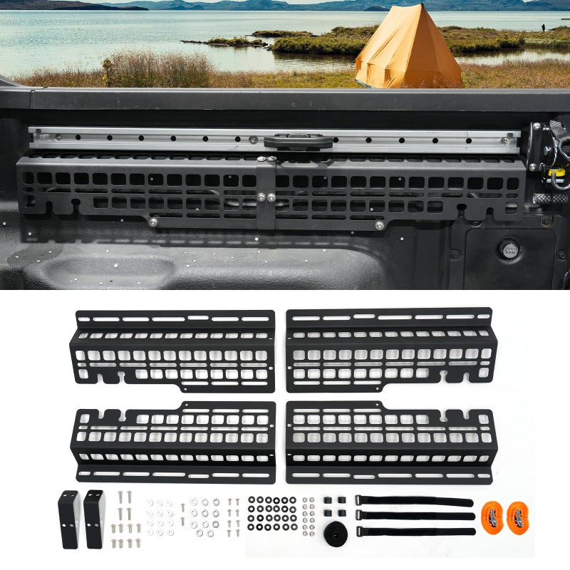 Maxzina Side Bed Molle Panel Compatible with 20222025 Ford Maverick Truck Bed Panel Rear Storage Organizer Cargo Shelf Rack Replacement for 2024 Ford Maverick Accessories